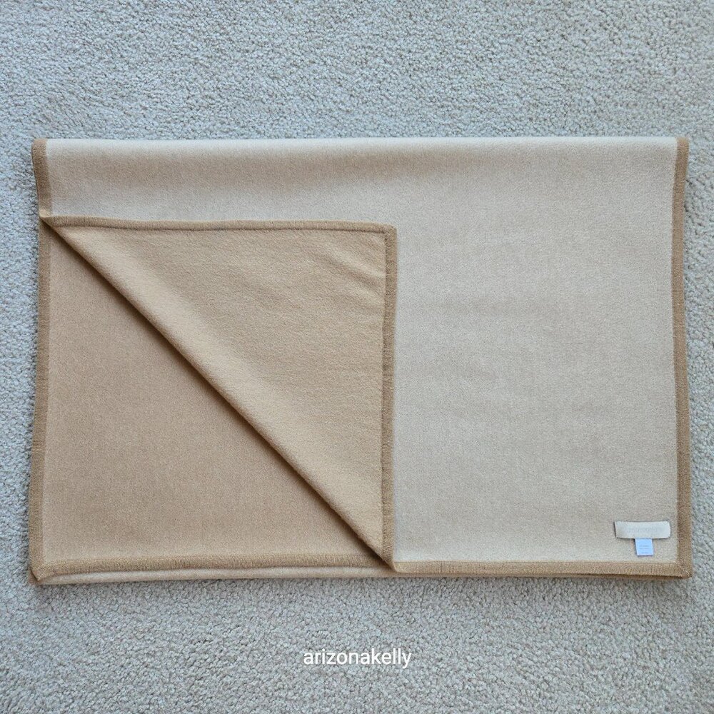 NWOT Nordstrom Cashmere Two Tone Scarf Tan